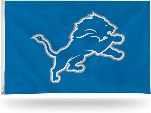 Detroit Lions 3x5 ft Flag Banner NFL Football Free Shipping - 第 1/1 張圖片