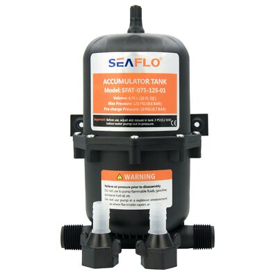 Seaflo Marine RV Water Accumulator Tank Boat Water Pump Pressure 0.75L