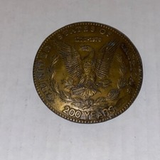 METAL BELT BUCKLE - 1776-1976 - 200 YEARS - UNITED STATES OF AMERICA- Indiana Co