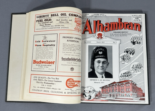 Free Mason Freemasonry Monthly Magazines 1937 Rare ALHAMBRA GROTTO St. Louis, MO - Picture 5 of 16