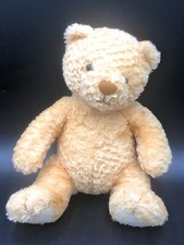 Mothercare Light Brown Waffle Teddy Bear Soft Plush Toy Baby Comforter Soother