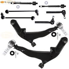 Fits 03-04 Nissan Murano 8x Front Lower Control Arm Ball joint Tie Rod Sway link