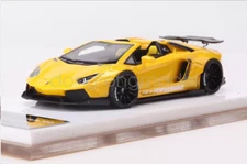 FW 1:64 Yellow Aventador LP700 Convertible LBWK Sport Diecast Resin Car Model