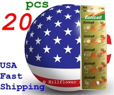 20 pcs AG11 LR58 LR721 G11 XX 362A 361 162 Card 1.5V 0% Hg Alkaline Battery