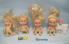 Vintage 5-SIES Fivesies TYCO QUINTS DOLL lot 2 3 nude pillow star spoon