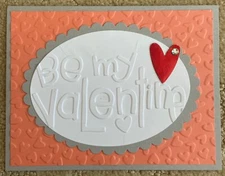 Embossed Valentine’s Day card kit of 10 made w/ Stampin' Up!