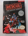 Rescue The Embassy Mission Complete CIB Nintendo Nes Game box manual Styrofoam ￼