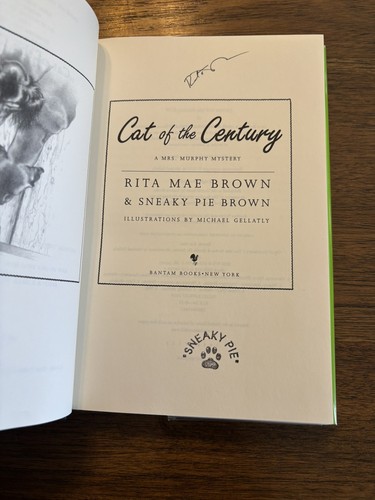 SIGNED Cat Of The Century by Rita Mae Brown 1st Edition First Printing 2010 HCDJ - Picture 2 of 12