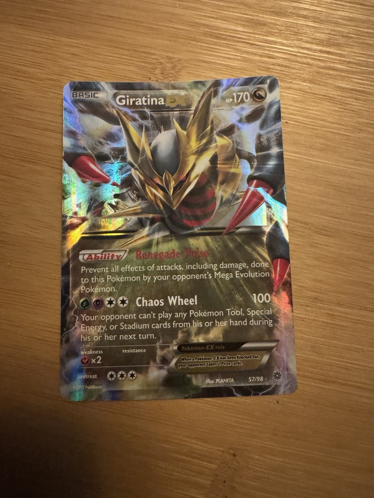 Giratina ex 2015 XY: Ancient Origins #57/98 Holo Price Guide