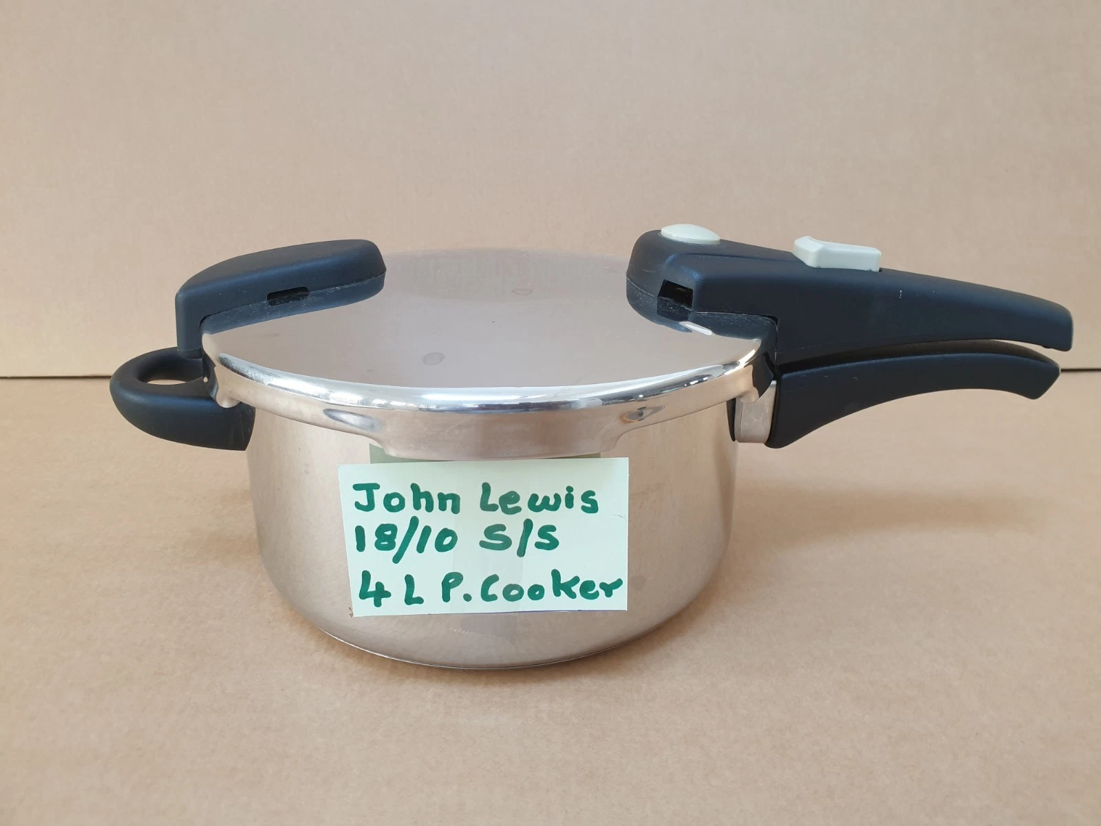 John Lewis 18/10 Stainless Steel Energy Saving 4L Pressure Cooker