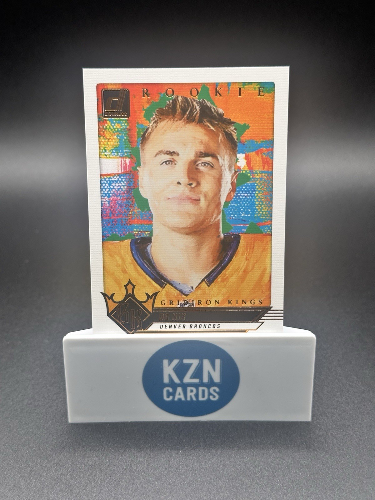 2024 Panini Donruss Bo Nix Gridiron Kings Rookie Card Denver Broncos