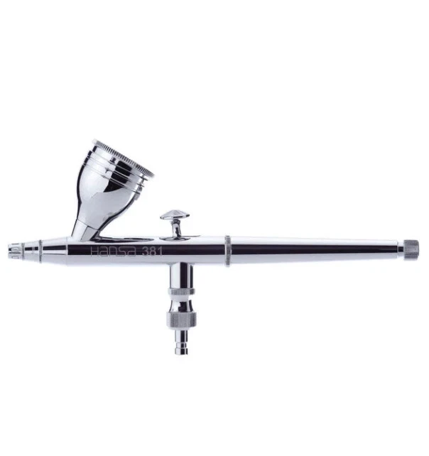Aerógrafo de una sola acción Harder & Steenbeck Hansa 381 - Taza de alimentación por gravedad de 0,3 mm Foto 2 de 3