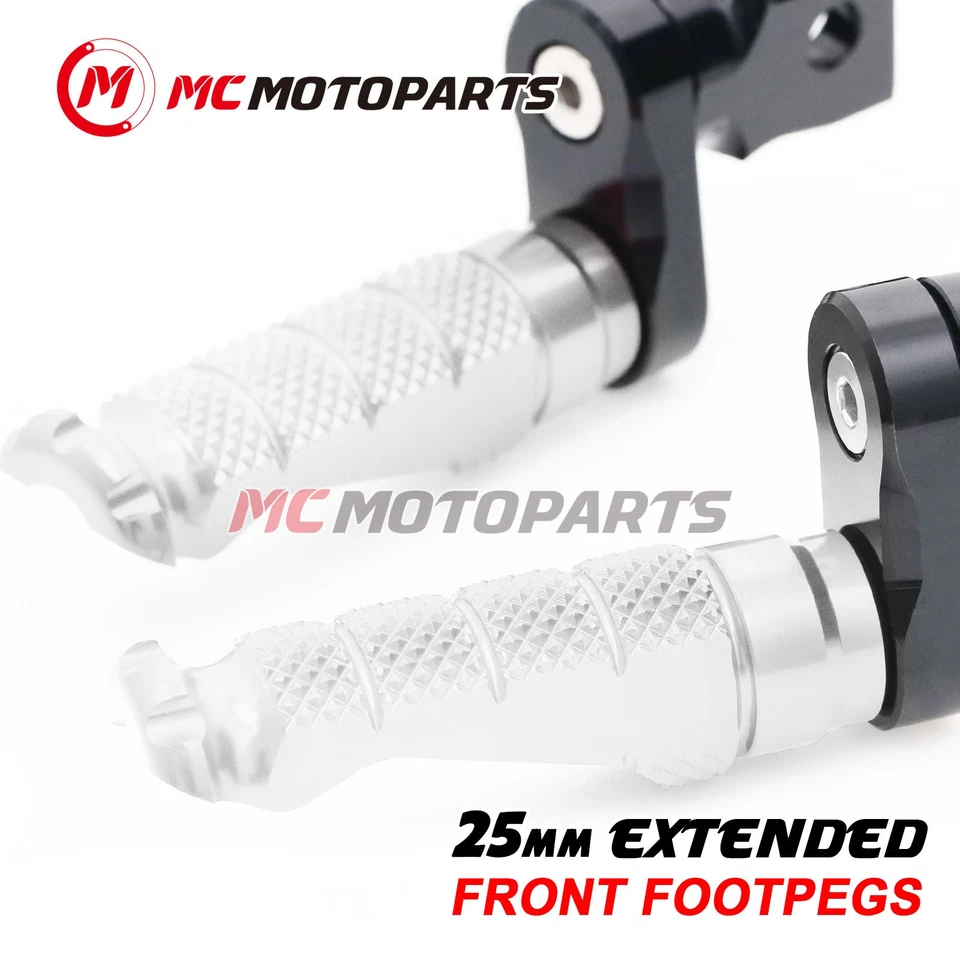 CNC 25mm Extension Front Foot Pegs For XV 750 535 1100 Virago VMX1200 V-Max - Изображение 4 из 4