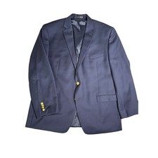Lauren Ralph Lauren Wool Blazer Jacket Gold Buttons Mens Size 46R Navy