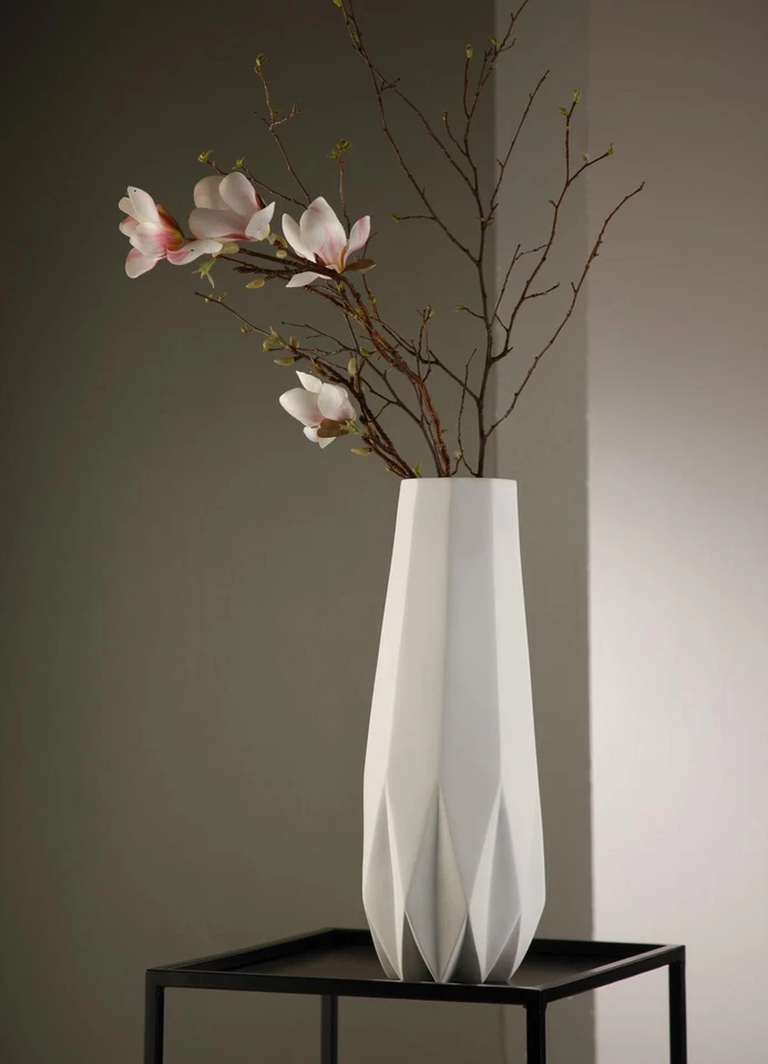 Kaiser Porzellanvase Polygono Star H. 41cm matt weiß Goebel Porzellan - Bild 2 von 3