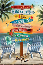 Funny Aluminum Sign 8x12 Rectangle Weatherproof Outdoor Garage Decor