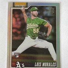 Topps 2026 Series 1 Rookie Luis Morales #259 Oakland Athletics Baseball