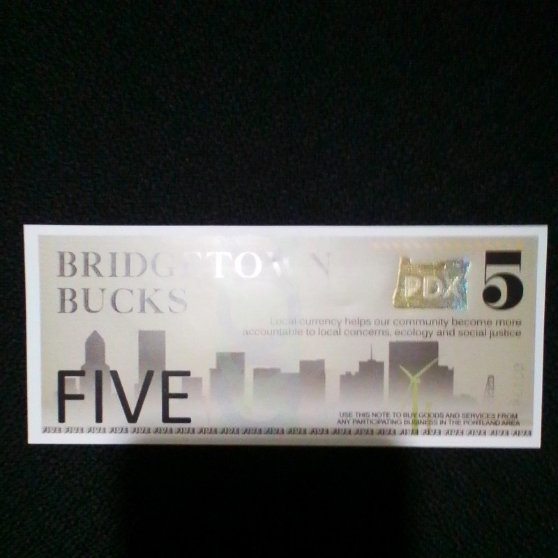 Portland, Oregon Bridgetown Bucks 5Bucks