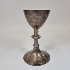 Antique Silver Chalice Cup 20cm High London 1888 Lambert Conventry St