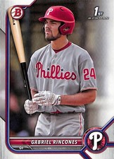 2022 Bowman Draft #BD-142 Gabriel Rincones Philadelphia Phillies 1st Bowman