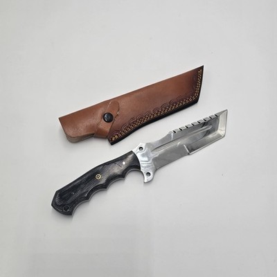 El Matador's Handcrafted Tracker Knife - 440c Stainless Steel With Wood Handle.