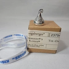 Longaberger Baskets Hershey's Kisses Tie-On W/ Ribbon NIB