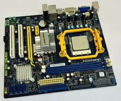 Foxconn A76ML-K 3.0 Sockel AM3 Hauptplatine, AMD Athlon II X4 640 - ohne I/O Shield