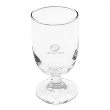 VTG Frontier Airlines First Class Etched Stemmed 5 OZ Cocktail Wine Glass NEW