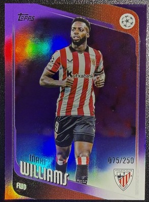 2025-26 Topps UEFA Club Competitions Inaki Williams Purple Foil #20 75/250
