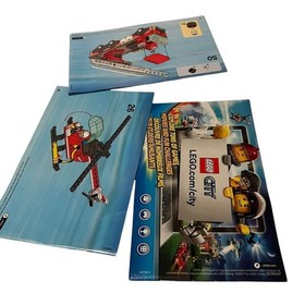 LEGO City 60004 Fire Station Instructions 1-2-3-4-5 Complete Lot - MANUALS ONLY