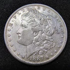 1887-S Morgan Silver Dollar - San Francisco - 90% Silver- XF+ Details -Cleaned
