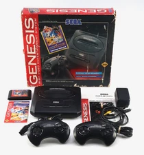 SEGA Genesis Console Model 2 W/ Sonic Spinball & Extra Controller 100% Complete
