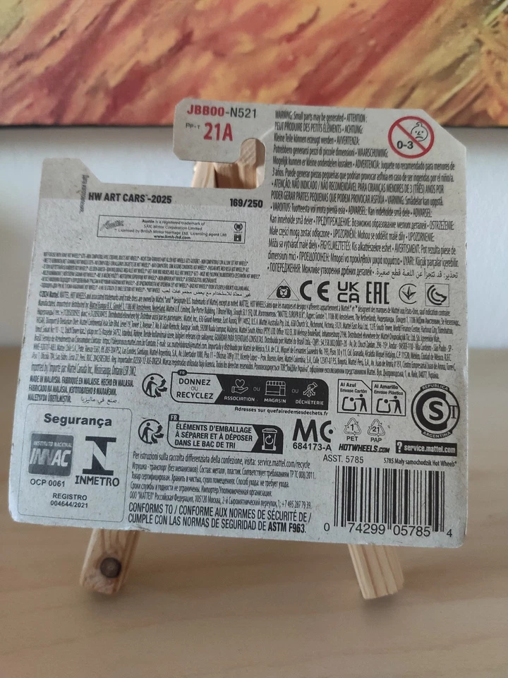 Hot Wheels '67 Austin Mini Van 2025 169/250 HW Art Cars 10/10 JBB00 - Immagine 2 di 2