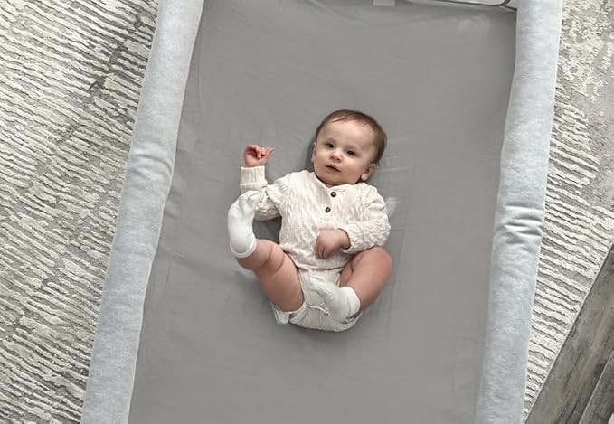 Newton Baby Fitted Sheets for Travel Crib  Play Yard Floor Pad 2-Pack - Ultra...-image