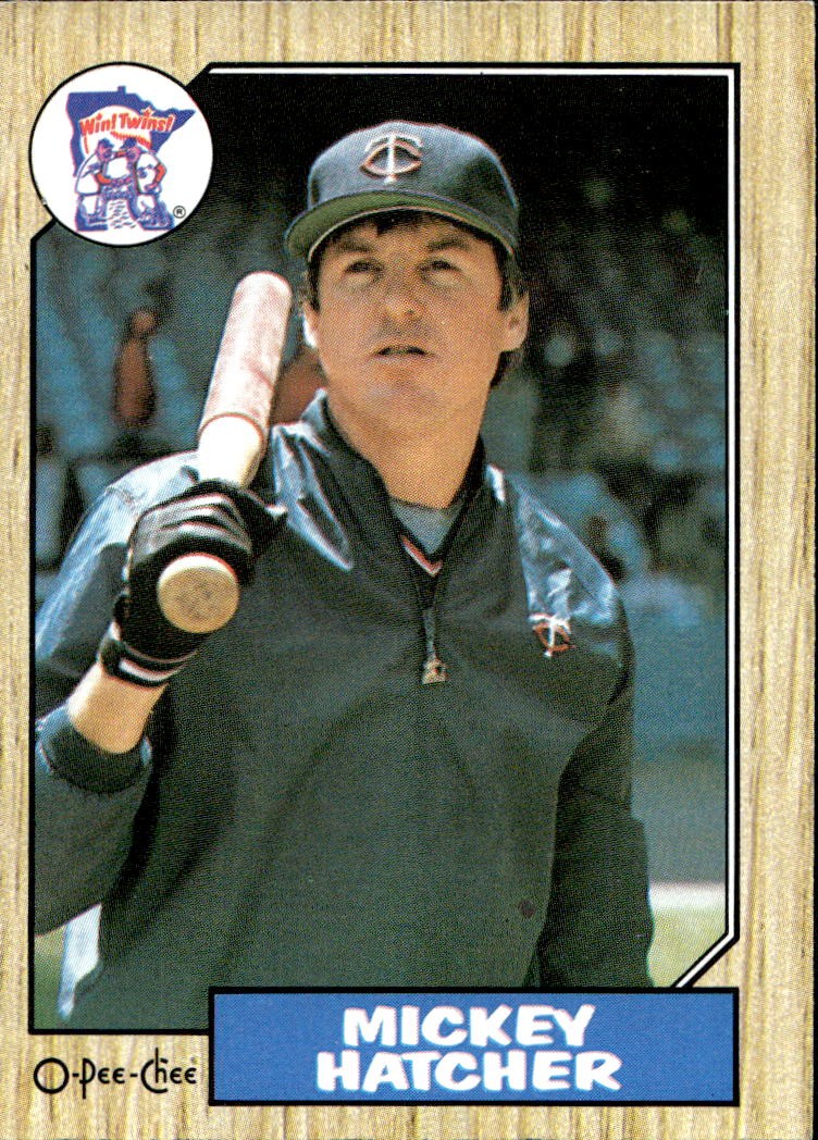 1987 O-Pee-Chee Mickey Hatcher