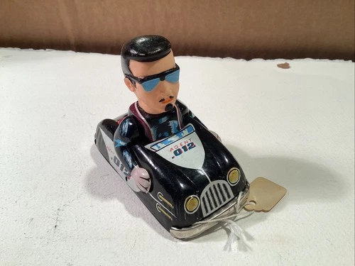 Vintage Tin MARX (International) AGENT 012 Spy Car Japan