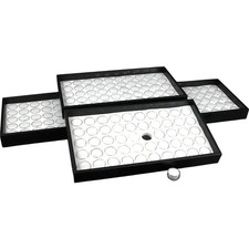 200 Gem Jars White Foam Display  Stackable Tray