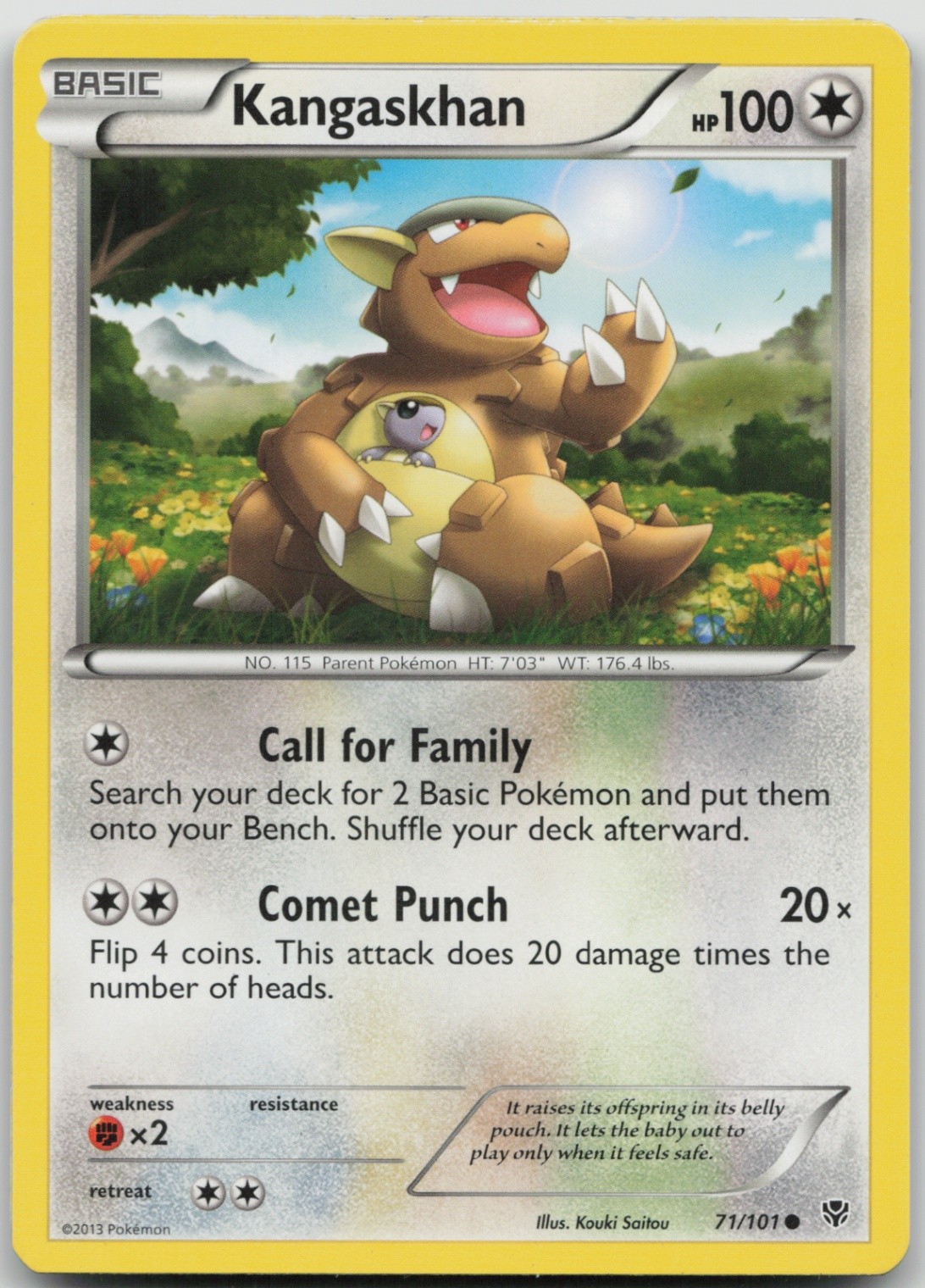 Kangaskhan 71/101 Common Plasma Blast LP Normal