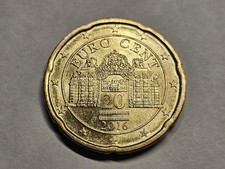 COIN 20 EURO CENT AUSTRIA 2016 Belvedere Castle Vienna 