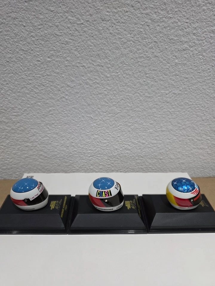MICHAEL.SCHUMACHER COLLECTION CASQUE BENETTON 1/8EME MINICHAMPS TRES RARE - Bild 4 von 4