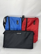 Lot Of 3 Vtg 30 Cassette Tape Carrying Case Lebo Voyager Case Logic Zipper 80s