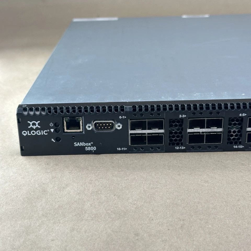 QLogic SANbox 5802V 8Gb 20‑Port Fibre Channel Switch SB5802V‑20A8‑E – Used - Image 3 of 4