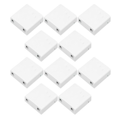 10Pcs 2 Ports SC Fiber Optics Optical Termination Distribution Protection Box A