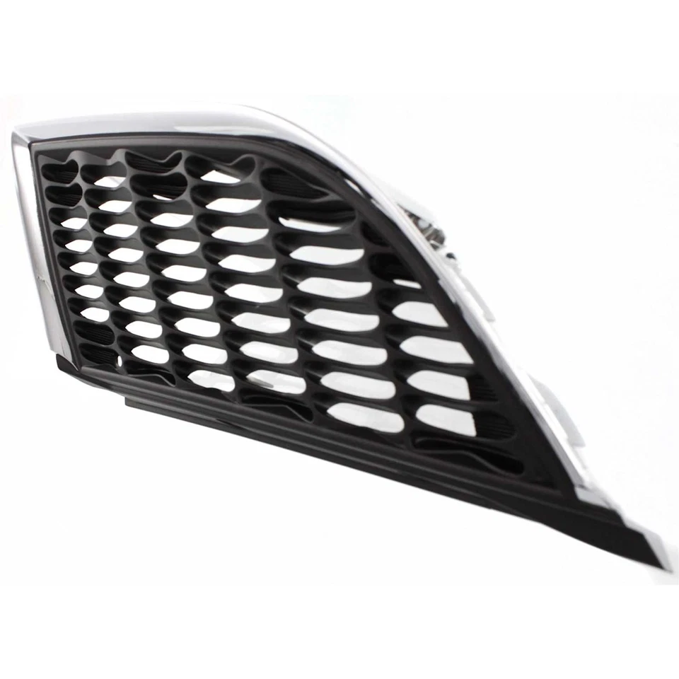 Grille For 2004-2006 Mitsubishi Galant Right Chrome Shell w/ Gray Insert Plastic - Image 2 of 4