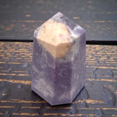 3.5  Lepidolite Tower | Heavy 11.7 oz Purple Lepidolite with Feldspar |