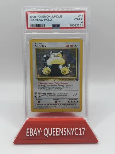 Pokémon Jungle Snorlax (1999) 11/64 Holo Rare PSA 4