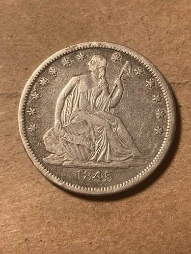 1845 O Seated Liberty Half Dollar - XF - Partial Drapery - As Shown! (#1520)