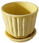 VINTAGE MCCOY POTTERY BAMBOO 4" FLOWER POT #372
