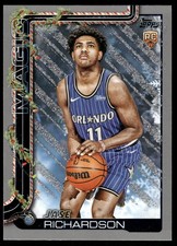 2025-26 Topps Holiday #H185 Jase Richardson Glitter Holiday Orlando Magic Rookie