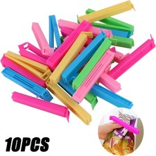 10Pcs Food Bag Clips Airtight Snack Sealer Clips Reusable Kitchen Storage Tool